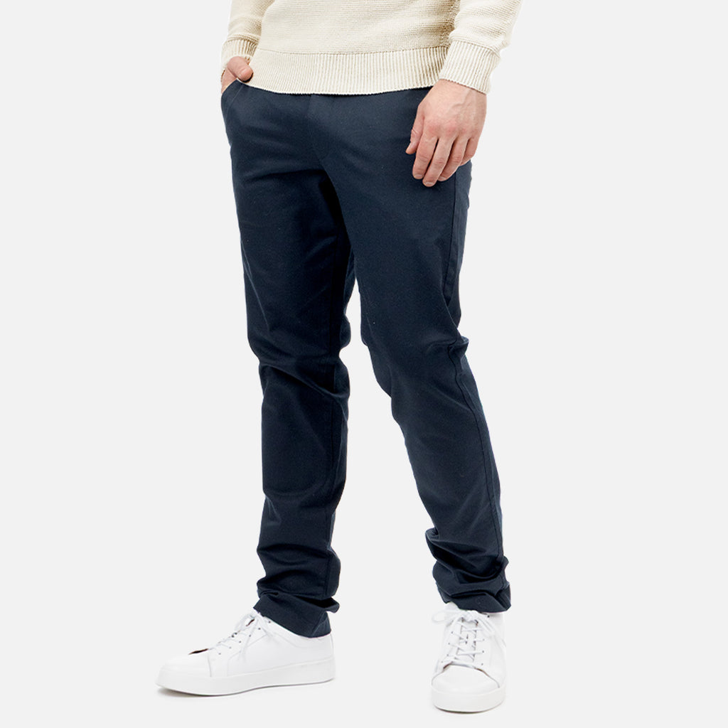 Straight Leg Fit Chino Pants - Navy