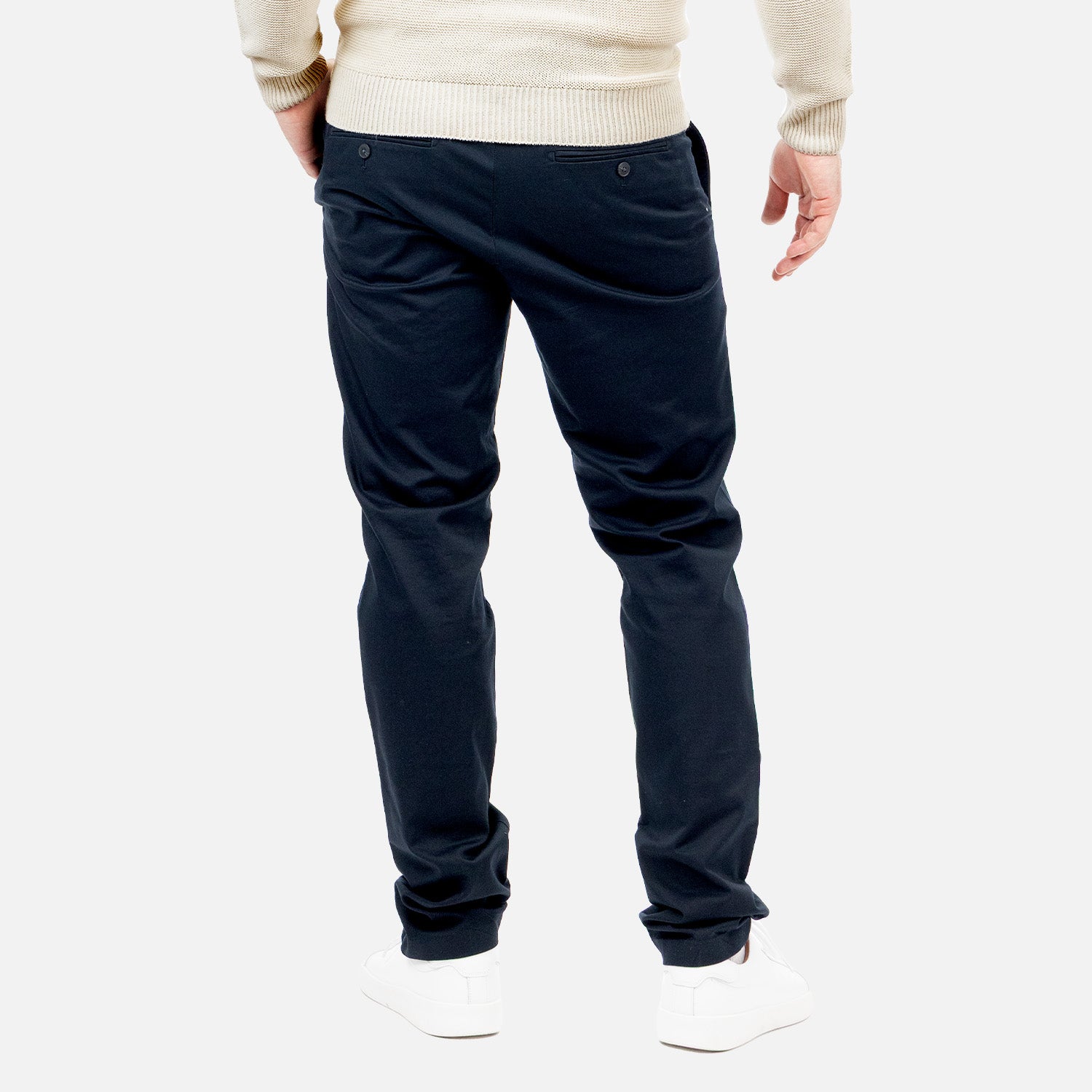 Straight Leg Fit Chino Pants - Navy
