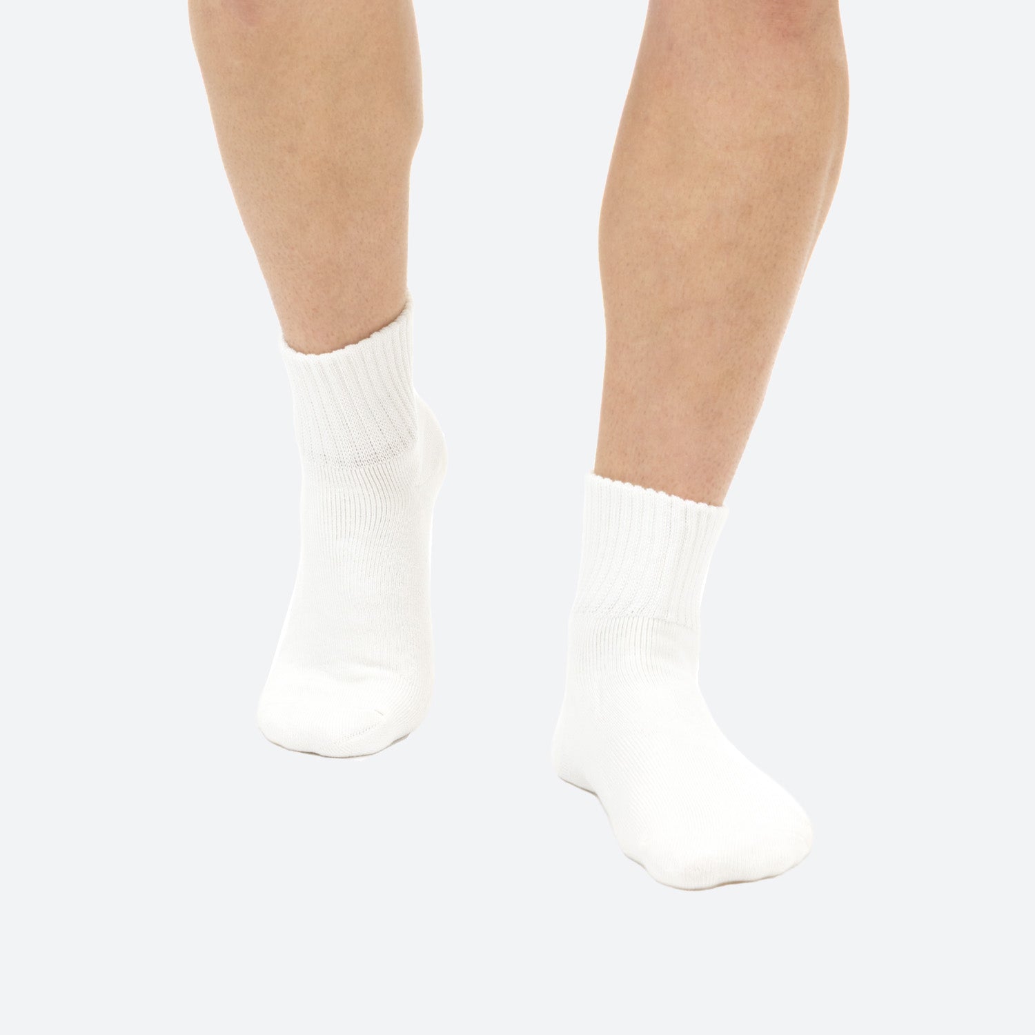 Half Crew Sock - White