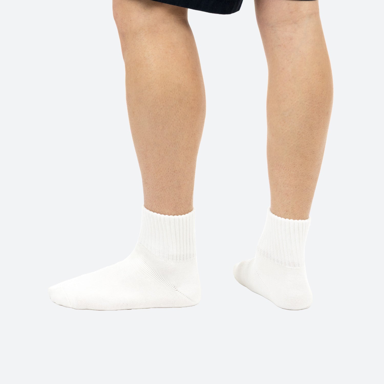 Half Crew Sock - White