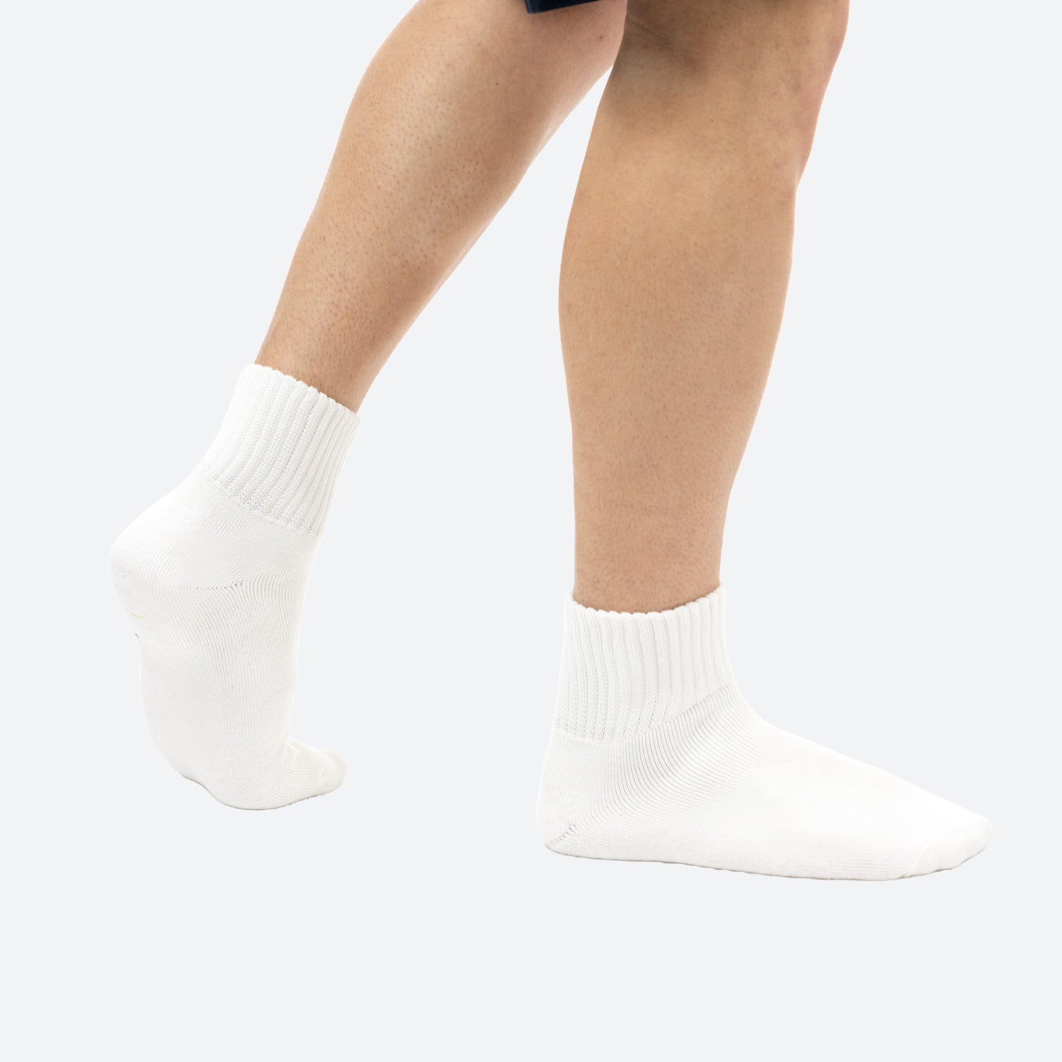 Half Crew Sock - White